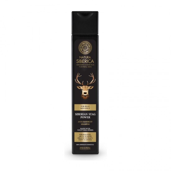 Natura Siberica Men Siberian Stag Power Anti-Dandruff Shampoo 250ml - Σαμπουάν κατά της Πιτυρίδας