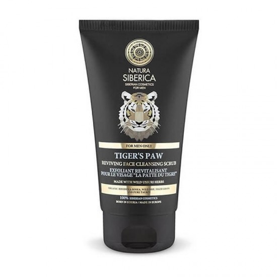 Natura Siberica Men Tiger’s Paw Reviving Face Cleansing Scrub 150ml - Αναζωογονητικό Καθαριστικό Scrub Προσώπου, Όλοι οι Τύποι Δέρματος, Όλες οι Ηλικίες