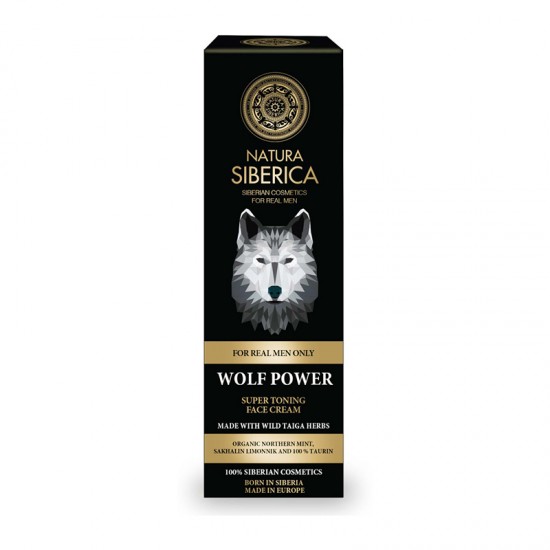 Natura Siberica Men Wolf Power Super Tonic Face Cream 50ml - Σούπερ Τονωτική Κρέμα Προσώπου, Όλοι οι Τύποι Δέρματος, Όλες οι Ηλικίες