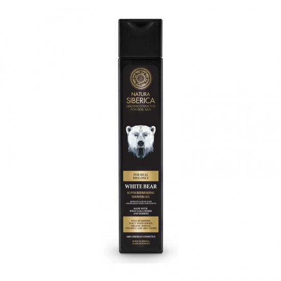 Natura Siberica Men White Bear Super Refreshing Shower Gel 250ml - Αναζωογονητικό Αφρόλουτρο