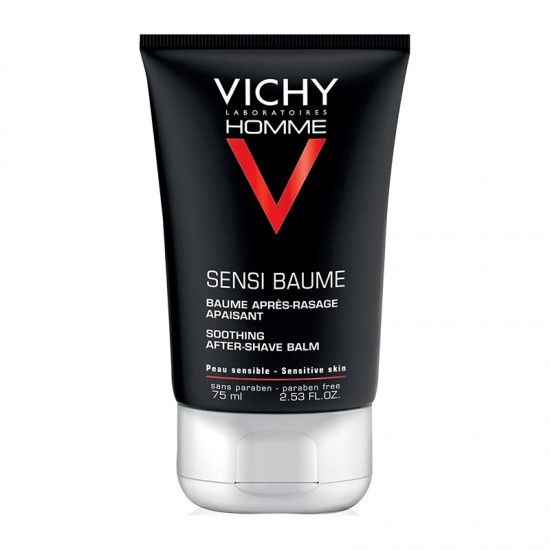 Vichy Homme Sensi Baume Soothing After Shave Balm 75ml - Δροσιστικό Βάλσαμο για μετά το Ξύρισμα κατά των Ερεθισμών