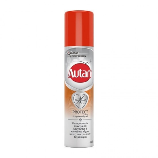 SC Johnson Autan Protect Spray 100ml - Εντομοαπωθητικό Σπρεί Προστασίας από Τσιμπήματα κατάλληλο για Παιδιά από 2 ετών και άνω