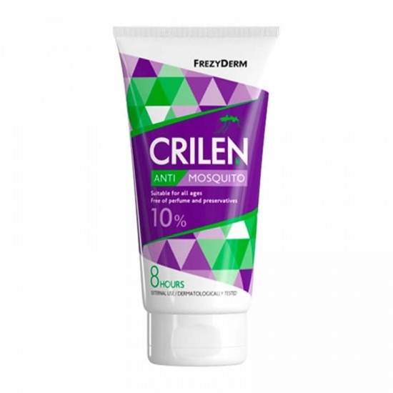 Frezyderm Crilen Anti-Mosquito 10% Αντικουνουπικό Γαλάκτωμα με 10% IR3535 χωρίς Άρωμα με Προστασίας έως 8 ώρες 150ml