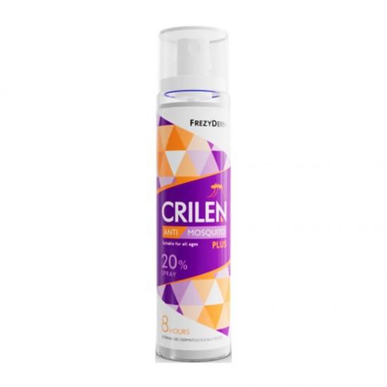 Frezyderm Crilen Anti-Mosquito Plus 20% Spray Άοσμο Αντικουνουπικό Σπρέι με 20% IR3535 Χωρίς Άρωμα για Προσασία έως 8 ώρες 100ml