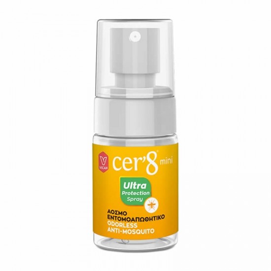 Vican Cer'8 Mini Ultra Protection Spray Άοσμο Εντομοαπωθητικό 30ml