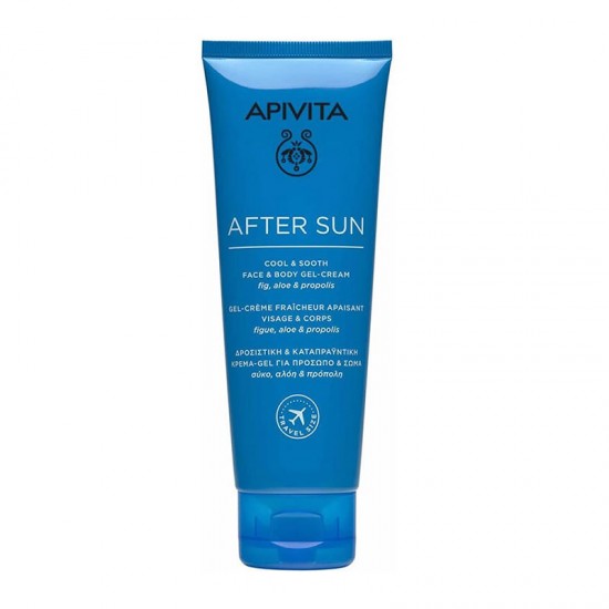 Apivita After Sun Cool & Sooth Face & Body Gel-Cream Δροσιστική Καταπραϋντική Κρέμα Τζελ Για Πρόσωπο & Σώμα Travel Size 100ml