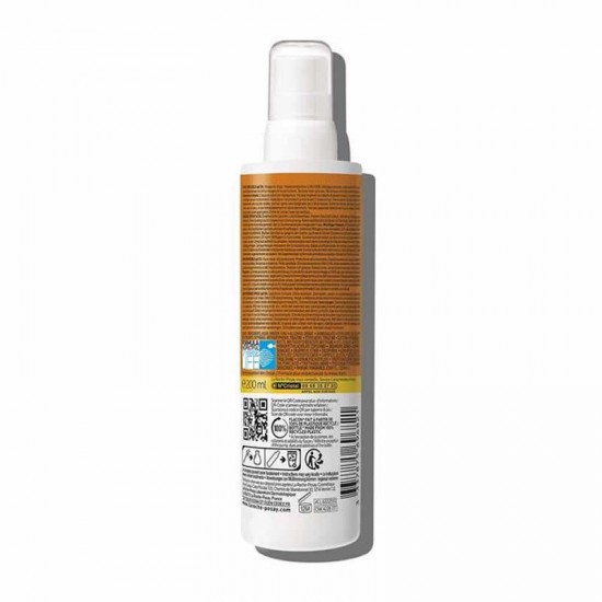 La Roche-Posay Anthelios Invisible Spray Netlock SPF30+ Αντηλιακό Σπρέι Υψηλής Προστασίας για Πρόσωπο και Σώμα Ανθεκτικό σε Νερό, Ιδρώτα & Άμμο 200ml	