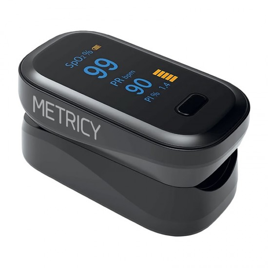 BioPharm Metricy OxyPlus Παλμικό Οξύμετρο Δακτύλου 1 Τεμάχιο