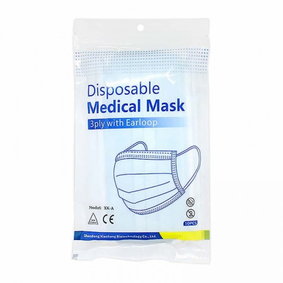 Xiantao Gongbing Labor Protection Appliance Co., Ltd Disposable Medical Mask 3ply with Earloop BFE≥98 10τμχ
