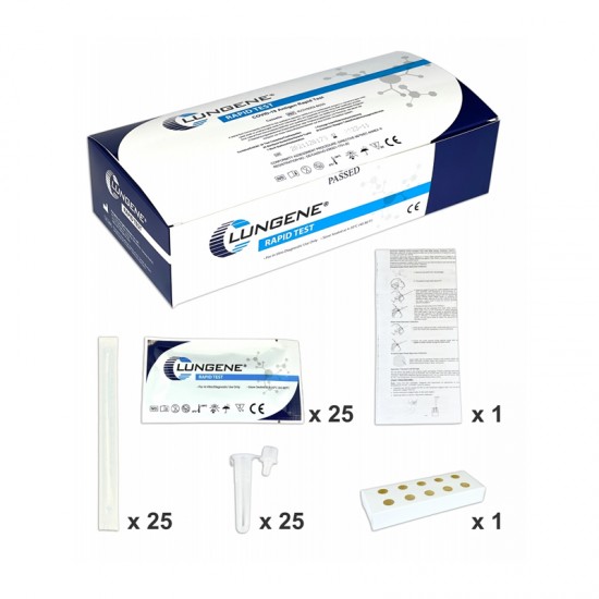 Clungene Lungene COVID-19 Antigen Rapid Test Cassette Ρινικά 1 συσκευσία με 25 Τεστ