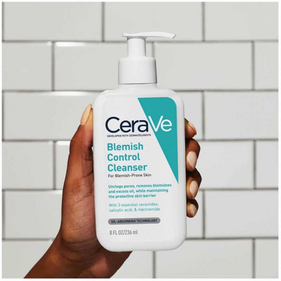 CeraVe Blemish Control Cleanser Τζελ Καθαρισμού Προσώπου για Επιδερμίδες με Ατέλειες 236ml