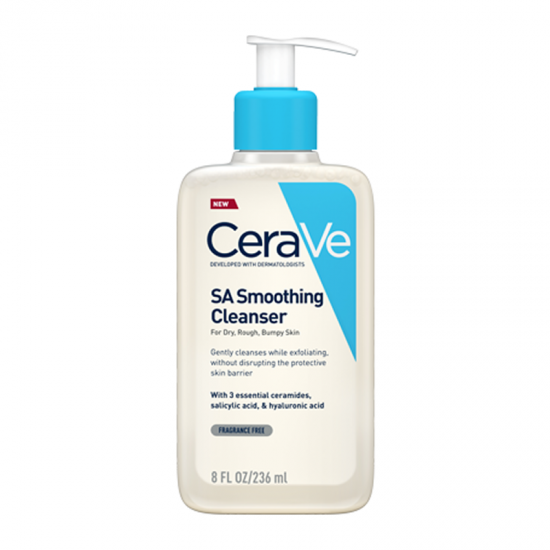 CeraVe SA Smoothing Cleanser Τζελ Καθαρισμού Προσώπου & Σώματος για Ξηρό & Τραχύ Δέρμα με Σαλικυλικό Οξύ 473ml