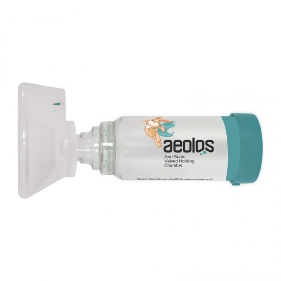 Aeolos Air Chamber Αεροθάλαμος Εισπνοών (Μάσκα+Επιστόμιο) για Βρέφη 0-18 μηνών