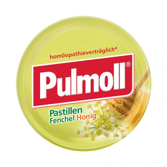 Pulmoll Καραμέλες με Μάραθο και Μέλι Ιδανικό για Ομοιοπαθητική που Μαλακώνουν & Ανακουφίζουν το Λαιμό 75g