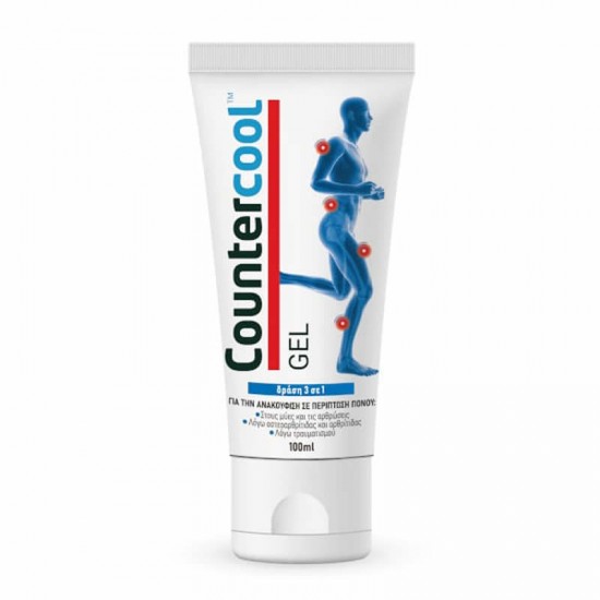 Bausch Health Countercool Gel 100ml - Ψυκτικό Τζελ που Ανακουφίζει από Πόνους σε Μυς και Αρθρώσεις