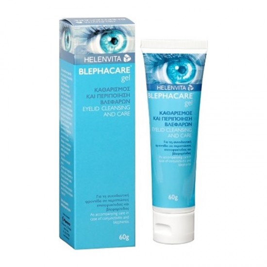 Helenvita Blephacare Gel Eyelid Cleanser and Care 60g - Τζελ Καθαρισμού και Περιποίησης Βλεφάρων ιδανικό για πριν και μετά την εφαρμογή Φακών Επαφής