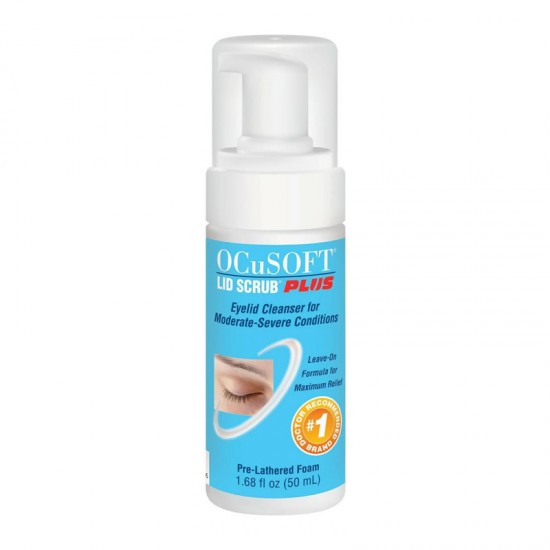 Ocusoft Lid Scrub Plus Pre-Lathered Foam 50ml - Αφρός Καθαρισμού και Περιποίησης των Ερεθισμένων Βλεφάρων