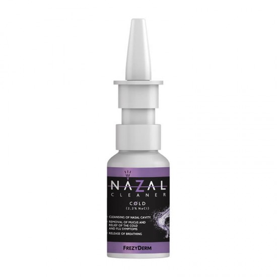 Frezyderm Nazal Cleaner Cold 30ml - Υπέρτονο Ρινικό Αποσυμφορητικό Spray Καθημερινής Χρήσης Χωρίς Κορτιζόνη για Ανακούφιση από Συμπτώματα Κρυολογήματος