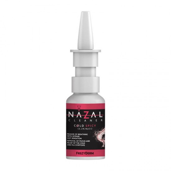 Frezyderm Nazal Cleaner Cold Spicy 30ml - Υπέρτονο Ρινικό Αποσυμφορητικό Spray Καθημερινής Χρήσης Χωρίς Κορτιζόνη για Έντονο Κρυολόγημα