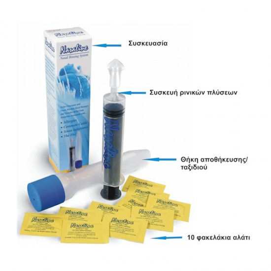 Nikoma Nasaline Adult Nasal Rinsing System - Σύστημα Ρινικών Πλύσεων για Ενήλικες