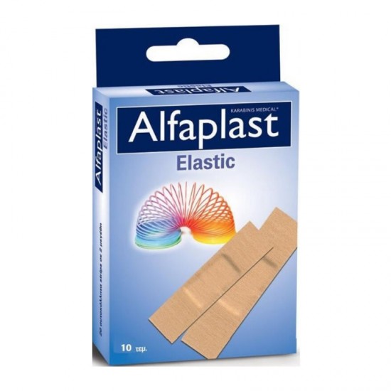 Karabinis Medical Alfaplast Elastic, Αυτοκόλλητα Υποαλλεργικά Επιθέματα από Ελαστικό Υλικό 60mm x 100mm, 10τμχ