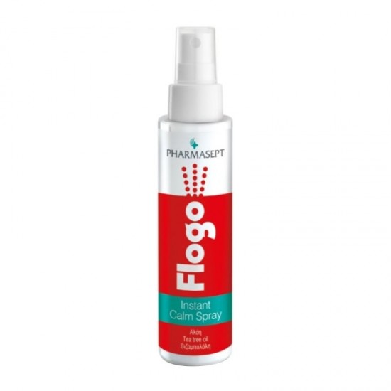 Pharmasept Flogo Instant Calm Spray 100ml - Ενυδατικό & Καταπραϋντικό Σπρέι Προσώπου & Σώματος για Ανακούφιση από Ερεθισμούς, Κοκκινίλες, Αίσθημα Κνησμού & Επιφανειακά Εγκαύματα
