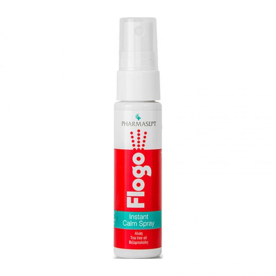 Pharmasept Flogo Instant Calm Spray 25ml - Ενυδατικό & Καταπραϋντικό Σπρέι Προσώπου & Σώματος για Ανακούφιση από Ερεθισμούς, Κοκκινίλες, Αίσθημα Κνησμού & Επιφανειακά Εγκαύματα