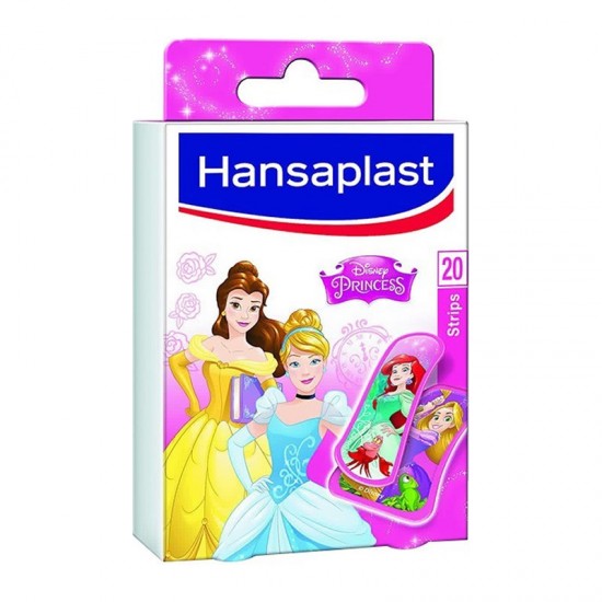 Hansaplast Disney Princess Kids 20 Strips σε 2 Μεγέθη - Αυτοκόλλητα Επιθέματα για Παιδιά με τους Πριγκίπισσες της Disney