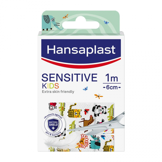 Hansaplast Kids Sensitive Animals Αυτοκόλλητα Επιθέματα για Παιδιά με Ζωάκια 60x100mm 10τμχ