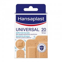 Hansaplast Universal Water Resistant 20 Strips σε 4 Μεγέθη - Αυτοκόλλητα Επιθέματα Ανθεκτικά στο Νερό