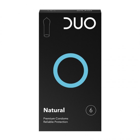 Duo Natural Προφυλακτικά Κανονικά & Διαχρονικά για Φυσική Απόλαυση 6τμχ