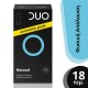 Duo Natural Economy Pack Προφυλακτικά Κανονικά & Διαχρονικά για Φυσική Απόλαυση 18τμχ