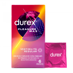 Durex Pleasuremax Προφυλακτικά με Κουκίδες & Ραβδώσεις και Κανονική Εφαρμογή 6 Τεμάχια