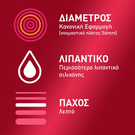 Durex Sensitive Extra Lube Προφυλακτικά Λεπτά με Έξτρα Λιπαντικό και Κανονική Eφαρμοργή 12 τεμάχια