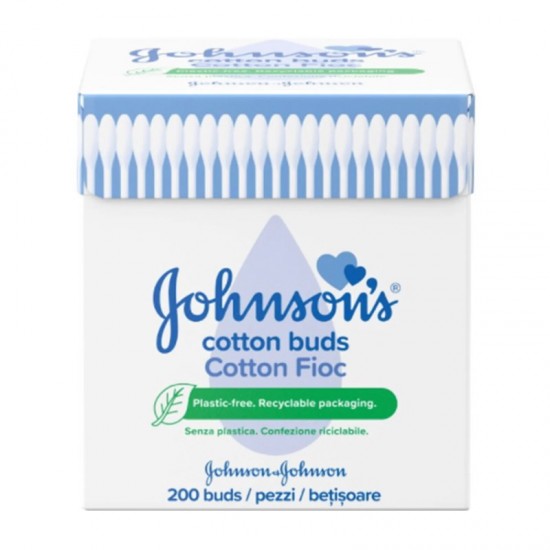 Johnson's Baby Cotton Buds Μπατονέτες Βαμβακιού 200 τεμάχια