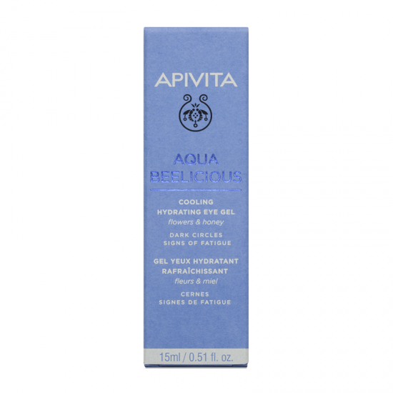 Apivita Aqua Beelicious Cooling Hydrating Eye Gel Δροσιστικό Gel Ενυδάτωσης για τα Μάτια για Όλους τους Τύπους Επιδερμίδας 15ml