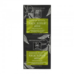 Apivita Express Beauty Face Scrub Olive Απολεπιστικό Προσώπου με Ελιά για Βαθιά Απολέπιση 2x8ml
