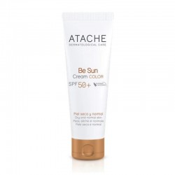Atache Be Sun Face Gel Cream Color SPF50+ 50ml - Αντηλιακή Κρέμα σε Μορφή Τζέλ με Χρώμα & Υψηλό Δείκτη Προστασίας για Λιπαρό με Τάση Ακμής Δέρμα