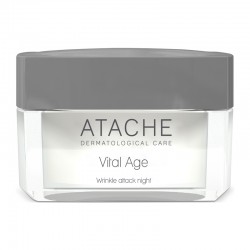 Atache Vital Age Wrinkle Attack Night Cream 50ml - Αντιγηραντική Κρέμα Νυκτός Προσώπου που Προστατεύει από τη Φωτογήρανση