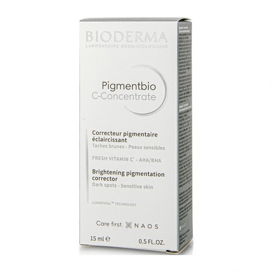 Bioderma Pigmentbio C-Concentrate Serum Ορός για Διόρθωση της Μελάγχρωσης της Επιδερμίδας με Βιταμίνη C για Πρόσωπο και Λαιμό 15ml