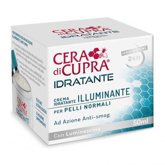 Cera di Cupra Idratante Crema Illuminante 24h 50ml - Ενυδατική 24ωρη Κρέμα Προσώπου για Κανονικές Επιδερμίδες