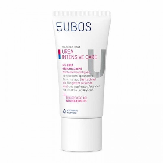 Eubos Urea 5% Intensive Care Face Cream Ενυδατική Κρέμα Προσώπου για το Ξηρό, Τεταμένο Δέρμα 50ml
