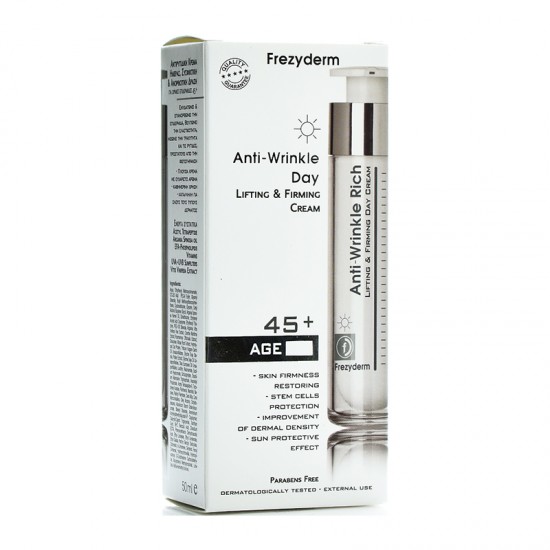 Frezyderm Anti-Wrinkle Rich Day Cream Αντιρυτιδική Κρέμα Ημέρας με Πλούσια Μη Λιπαρή Υφή για Σύσφιξη & Επανόρθωση 50ml