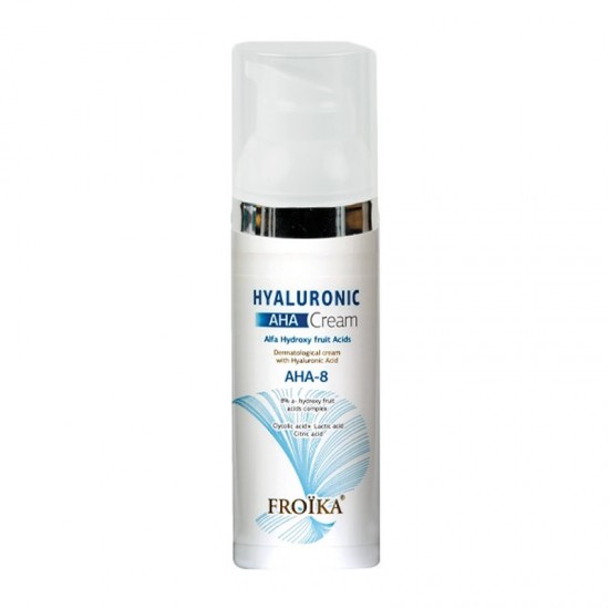 Froika Hyaluronic AHA-8 Cream 50ml - Κρέμα Ανάπλασης Προσώπου με α-Υδρόξυ Οξέα Φρούτων 8% για Ξηρό Δέρμα
