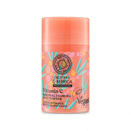 Natura Siberica Oblepikha C-Berrica Renewal Foaming Face Powder 35g - Αφρώδης Πούδρα Προσώπου Ανανέωσης & Καθαρισμού με Βιταμίνη C