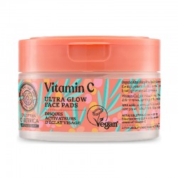Natura Siberica Oblepikha C-Berrica Vitamin C Ultra Glow Face Pads 20 Τεμάχια - Έξτρα Καθαριστικά Εμποτισμένα Pads Προσώπου με Βιταμίνη C