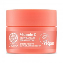 Natura Siberica Oblepikha C-Berrica Vitamin C Glow Day Face Cream SPF20+ 50ml - Κρέμα Ημέρας Λάμψης για Όλους τους Τύπους Επιδερμίδας