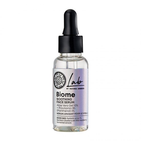 Natura Siberica Lab Biome Soothing Face Serum 30ml - Καταπραϋντικός Ορός Προσώπου με Τζελ Αλόης 10% & Προβιταμίνη Β5 (Πανθενόλη) 3%