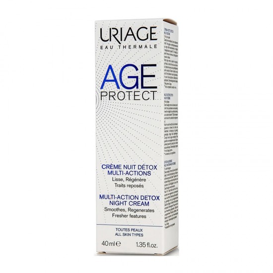 Uriage Age Protect Multi-Action Detox Night Cream 40ml - Κρέμα Νυκτός Detox Πολλαπλών Δράσεων