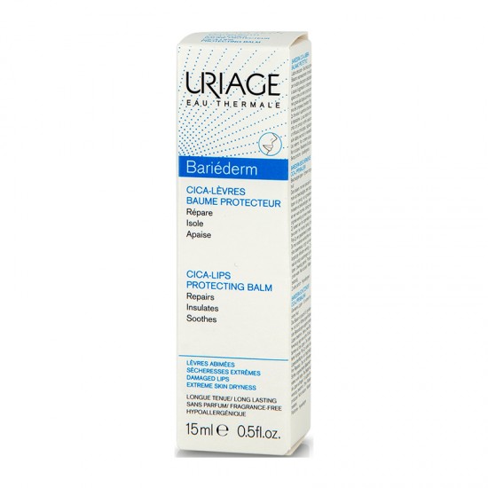Uriage Bariederm Cica-Levres (Cica-Lips) Repairing Balm 15ml - Βάλσαμο Επανόρθωσης Χειλιών για Ερεθισμένο Δέρμα